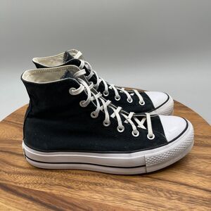 Converse Chuck Taylor All Star Hi Lift Shoes Womens Size 9 Black Skate Casual